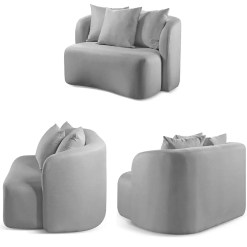Sofa Organico Orion 130cm Em Boucle Prensar 85033