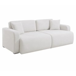 Sofa Valence Em Linho 230cm 4 Lugares Retratil E Reclinavel Innove Cru 88741