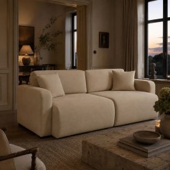 Sofa Valence Em Veludo 230cm 4 Lugares Retratil E Reclinavel Innove 91062