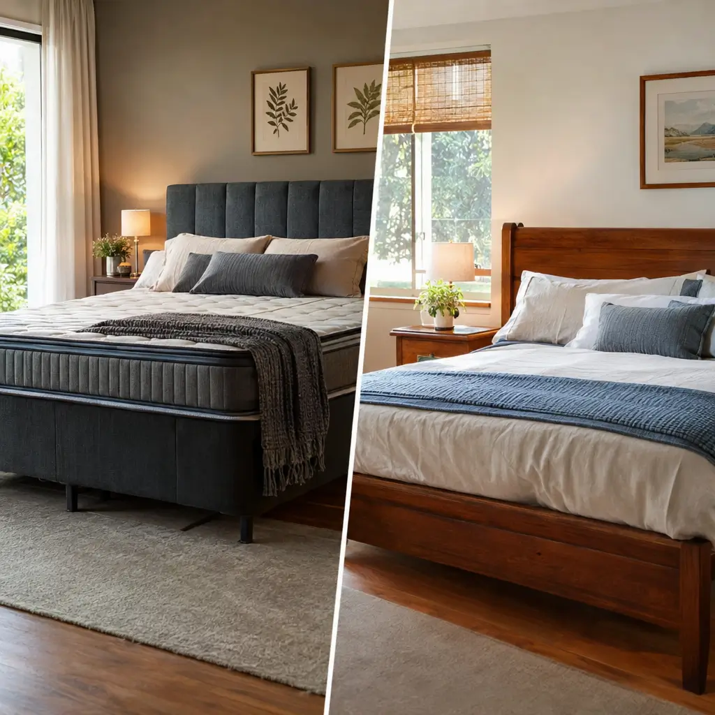 Cama box ou cama tradicional: qual escolher? Comparação entre camas em quartos aconchegantes