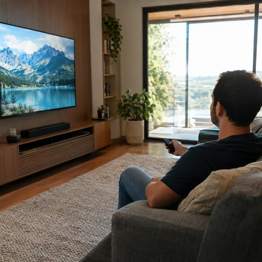 Distância ideal entre a TV e o sofá: como medir na sala de estar