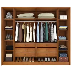 Guarda Roupa Barcelona Casal Ripado 6 Portas 6 Gavetas Tcil 23416