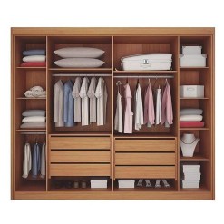 Guarda Roupa Sao Carlos Casal 6 Portas Reflecta Com Led 6 Gavetas Leifer 91750