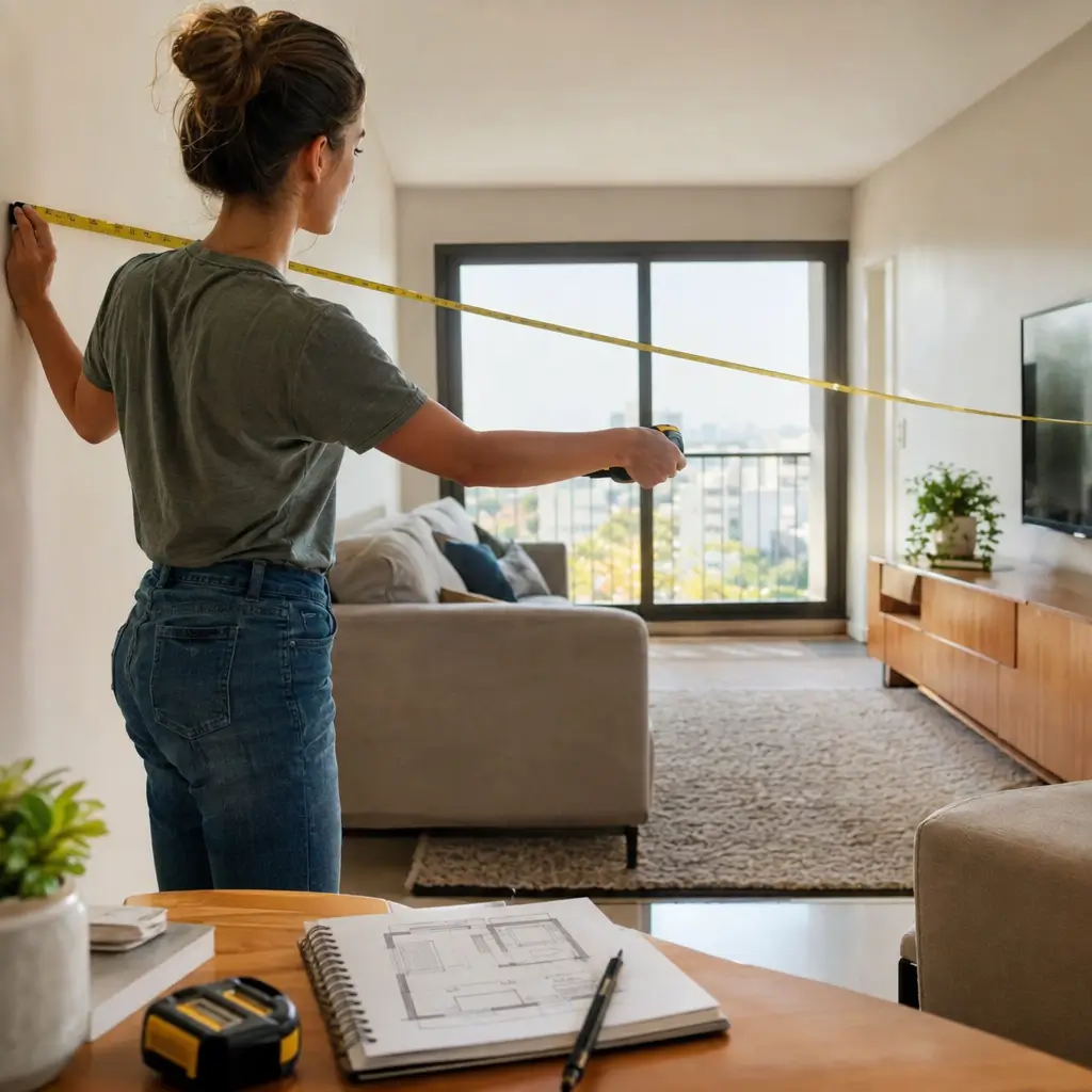 Medir um cômodo antes de comprar móveis: veja como medir a parede da sala