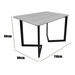 Mesa Cronos 110x90cm Tubo Minas 91254