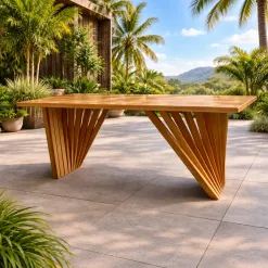 Mesa Paris Jr Moveis Sem Vidro 200x100cm 59518
