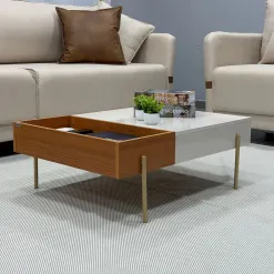 Mesa De Centro Leme Retangular Madetec 68816