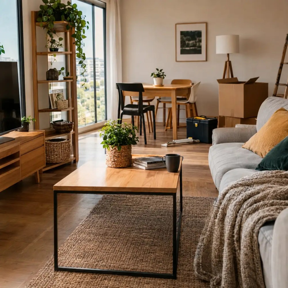 Mobiliar uma casa do zero gastando pouco em sala aconchegante