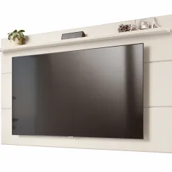 Painel Danubio Para Tv Ate 75 Polegadas Colibri Off White 56507