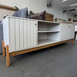 Rack Holanda 180cm Para Tv Ate 70 Polegadas Ripado 2 Portas Permobili 58604