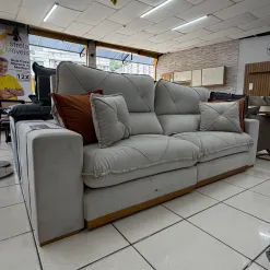 Sofa Aquiles Com Molas Ensacadas 4 Lugares Retratil E Reclinavel 250cm Tecido Veludo Zarat 97757