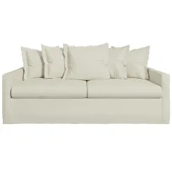 Sofa Enseada 200cm Em Linho 3 Lugares Estofart Bege 19877
