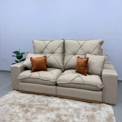 Sofa Gran Best Prime 230cm Em Linho 4 Lugares Retratil E Reclinavel Aifos 36854