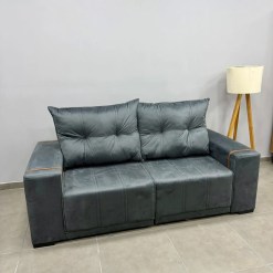 Sofa Thor Em Veludo Retratil E Reclinavel 3 Lugares 200cm Viero 87377