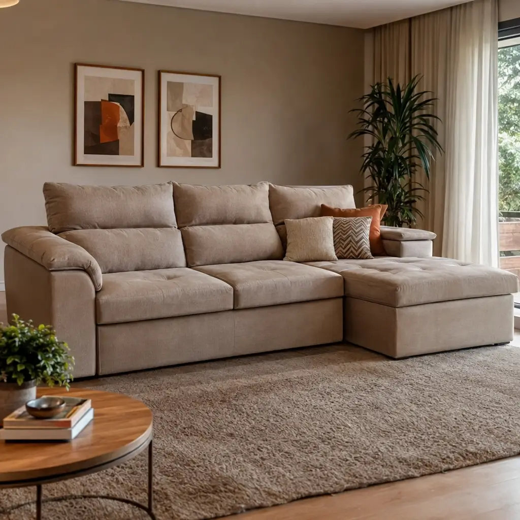 Sofá com chaise vale a pena? Veja os prós e contras em sala decorada