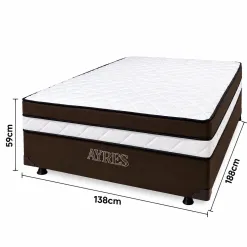 Cama Box Ayres Casal 138x188x59cm Alto Nivel 25813