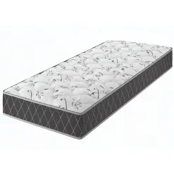 Colchao Evora Solteiro 14x188x88cm D33 Viero Branco Com Preto 64947