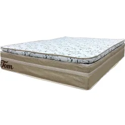 Colchao Tom Casal Com Molas Ensacadas 32x188x138cm Alto Nivel Bege 17060
