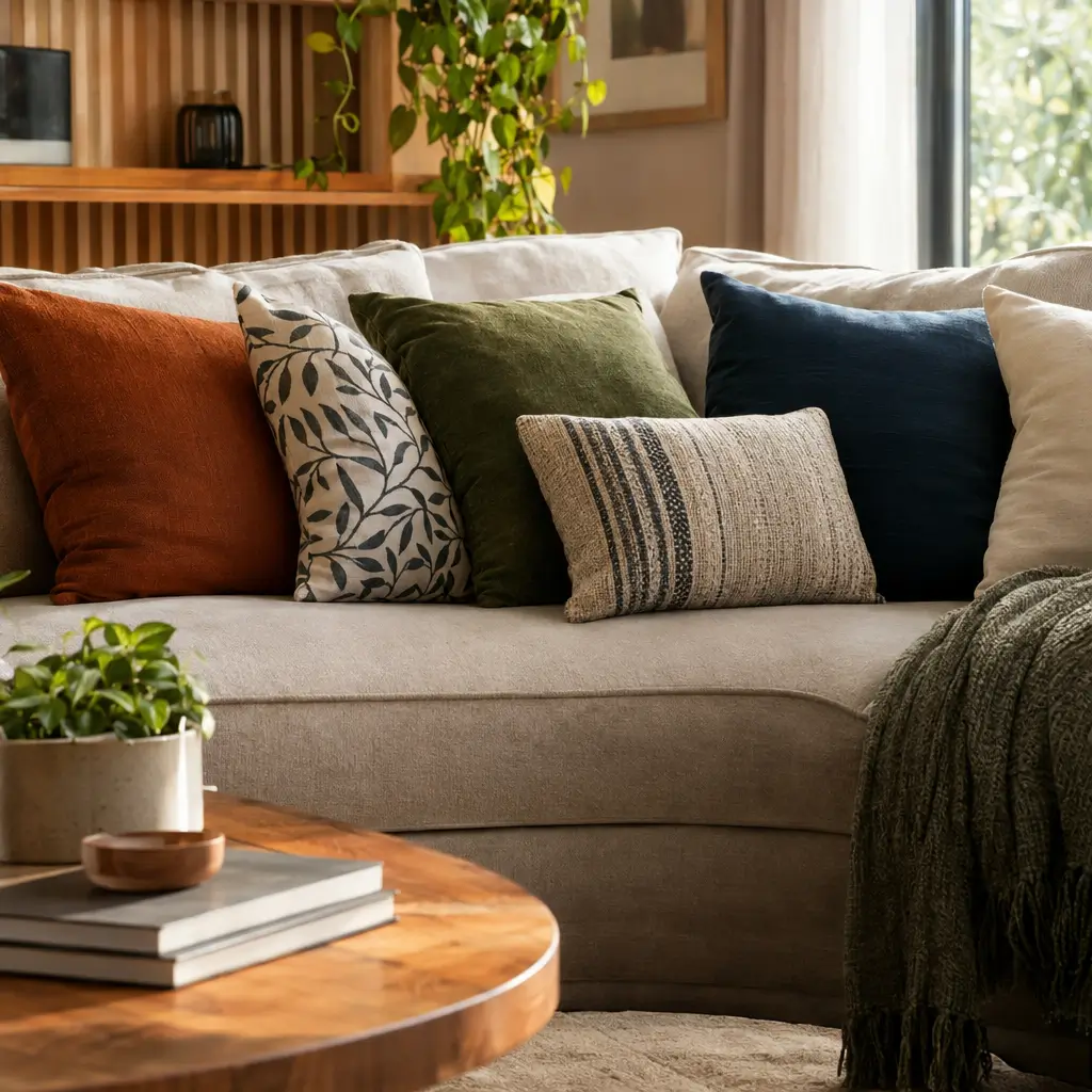Como escolher almofadas para sofá: dicas certeiras com almofadas decorativas