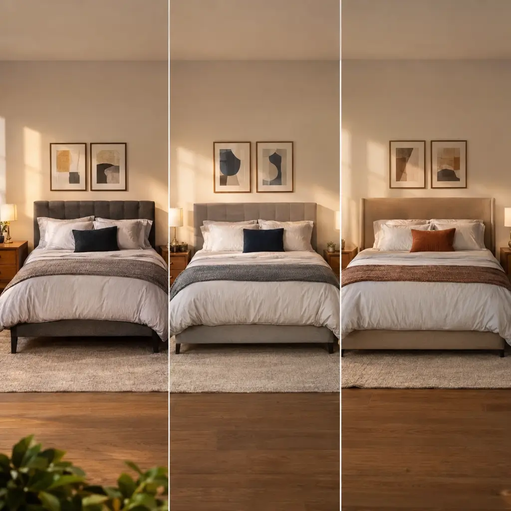 Como escolher cama king, queen ou casal: diferenças de largura e estilo