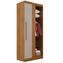 Guarda Roupa Fortaleza Modulo Canto Sem Espelho E Pes 1 Porta Salleto Cinamomo Off White 82901