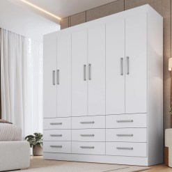 Guarda Roupa Milao Cadorin Casal 6 Portas 9 Gavetas 41966