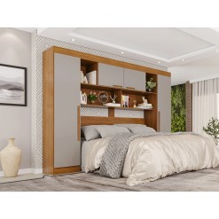 Guarda Roupa Modulado Apolo Premium Sem Espelho E Pes Casal 4 Portas Salleto 38383