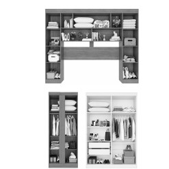 Guarda Roupa Modulado Recife Fortaleza Apolo Sem Espelho E Pes Casal 9 Portas 2 Gavetas Salleto 48934