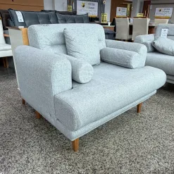 Poltrona Decorativa Lisboa Em Linho Estofart 98086