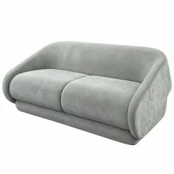 Sofa Cama Multy 2 Lugares Em Linho 163cm Gralha Azul Cinza 78722