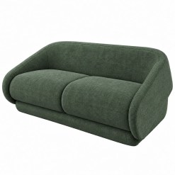 Sofa Cama Multy 2 Lugares Em Linho 163cm Gralha Azul Verde 36560