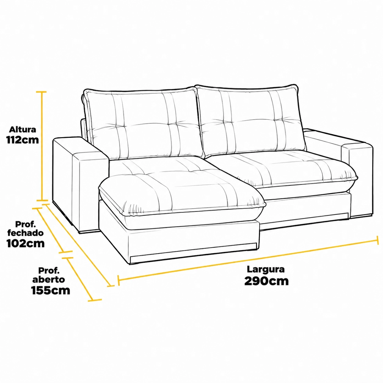 Sofa Estrela 290cm Em Veludo 4 Lugares Retratil E Reclinavel Uniao 45549