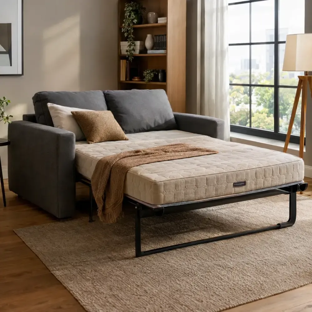 Sofá-cama vale a pena? Veja os prós e contras em sala decorada