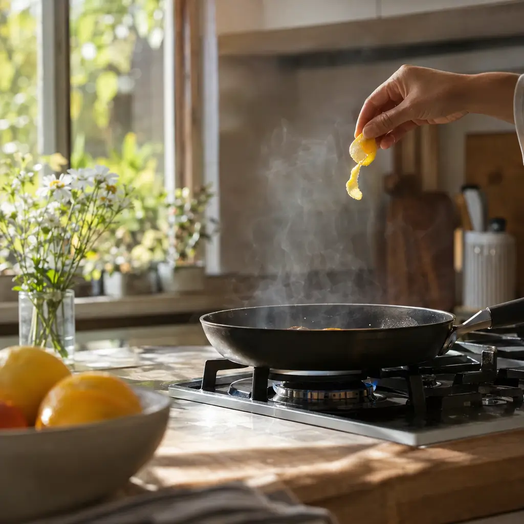 Tirar cheiro de fritura da casa: dicas eficazes com casca de limão